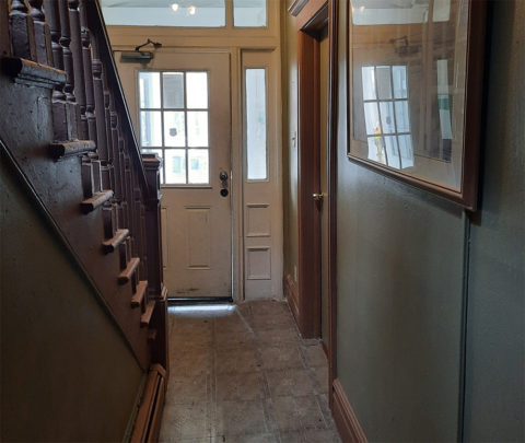 Renovated Exterior Hallway Before 1