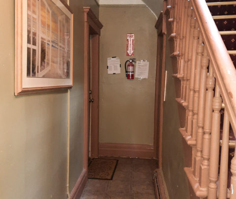 Renovated Exterior Hallway Before 2